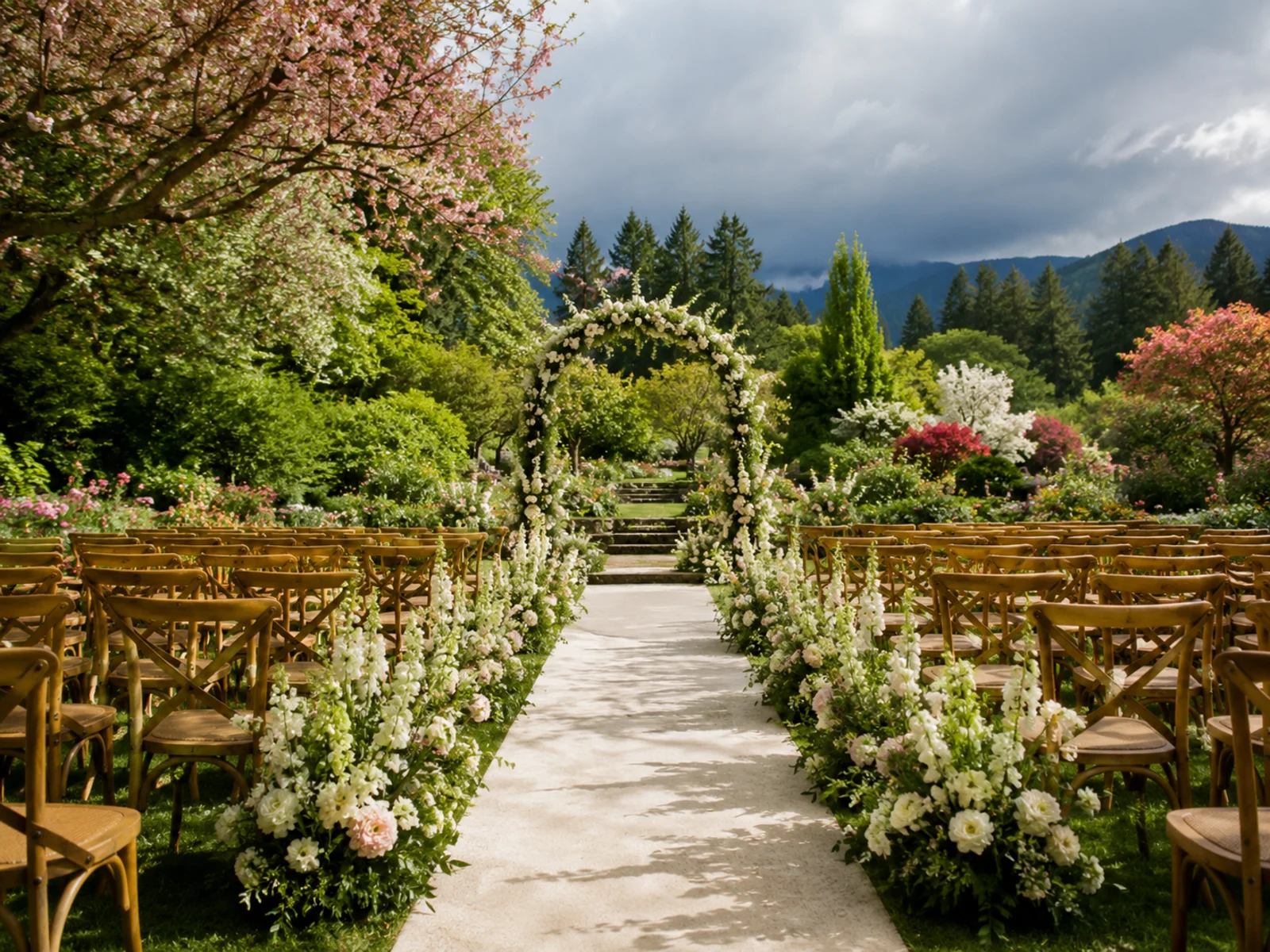 Choosing an outdoor venue for a spring wedding